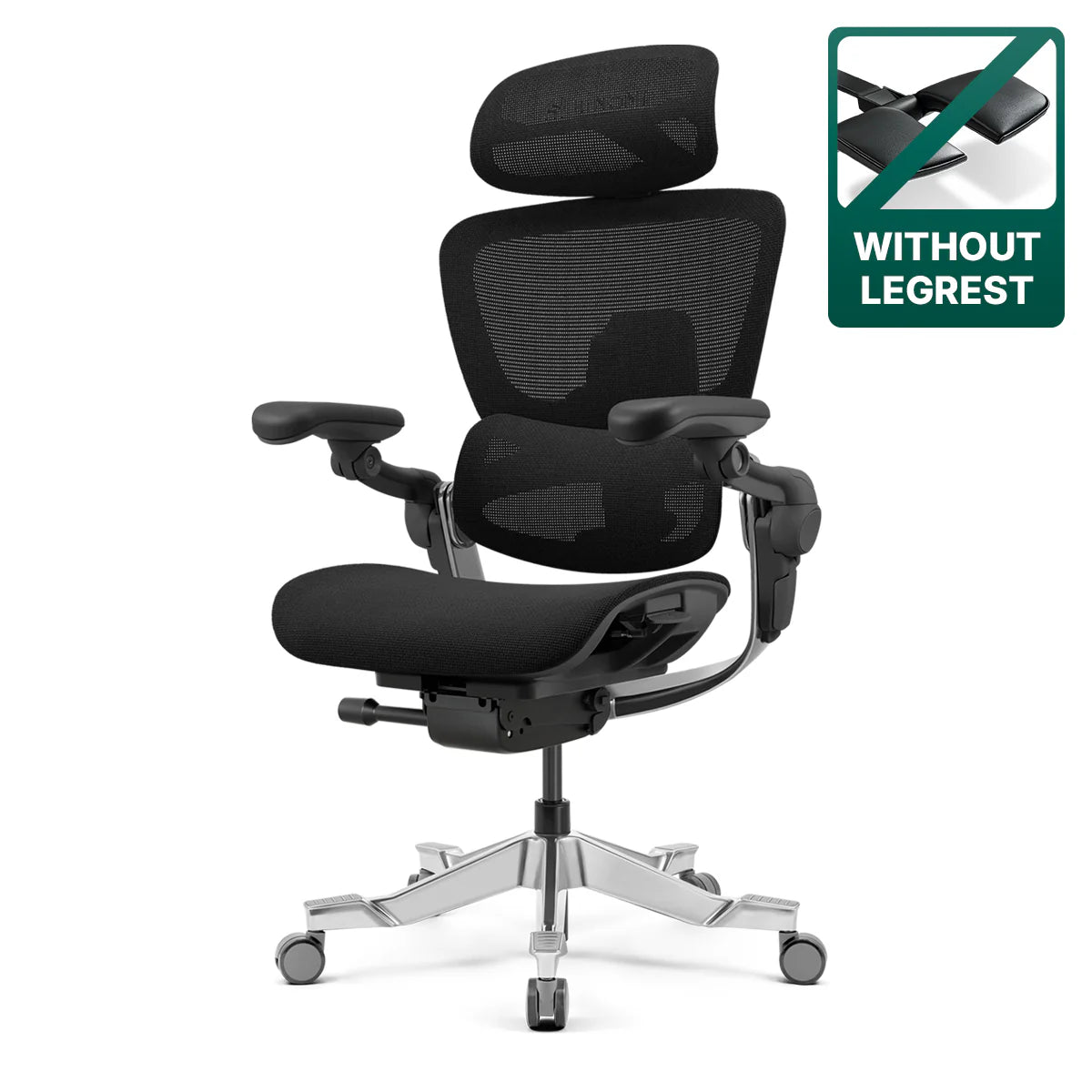 Gur Ergonomic Office Chair, Big and Tall Office Chair, Dynamic Lumbar Support, 3D Adjustable Headrest, 4D Adjustable Armrests, Swivel Computer Chair,