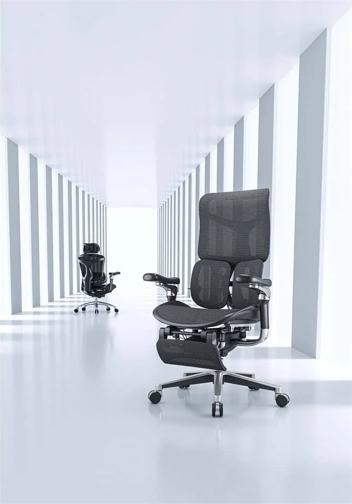 Doro Office Chair, Lumbar Support, Adjustable Headrest, 6D Armrest Recliner Chair for Office