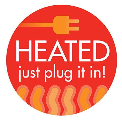 Heated Outdoor Cat House for Outside Pets in Winter, Weatherproof Outdoor House for Ferals, Insulated Kitty Shelter, 2 Doors, Waterproof Heated Cat Bed, Safety Listed - Barn 20W