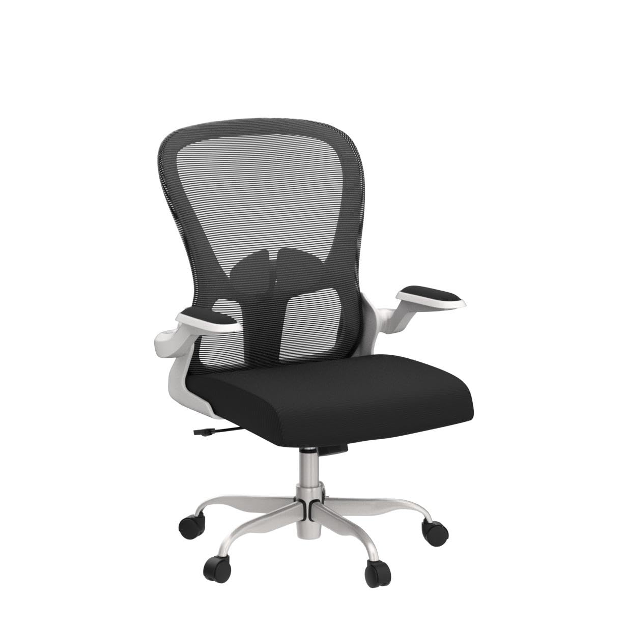 Ergonomic Office Chair, Comfort Swivel Home Office Task Chair, Breathable Mesh Desk Chair, Lumbar Support Computer Chair with Flip-up Arms and Adjustable Height