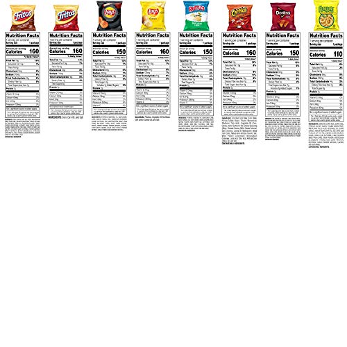 Frito-Lay Variety Packs, Party Mix, Single Serve Bags, 2.41 Pounds (40 Pack)