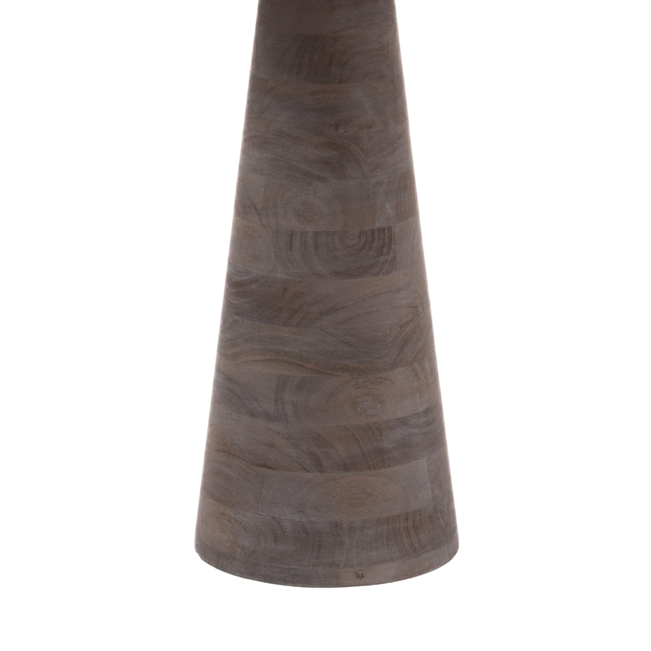 Mid-Century Farmhouse Cottagecore Accent End Table, Solid Wood Side Table with Tray Top,Pedestal Martini Table, Handmade Plant Stand Rustic Drink Table for Living Room, Bedroom, Gray,Assembled