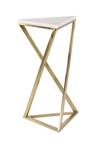 Metal Side End Accent Table End Table with Marble Top, Set of 2 Side Table 14