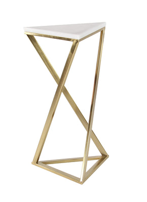 Metal Side End Accent Table End Table with Marble Top, Set of 2 Side Table 14