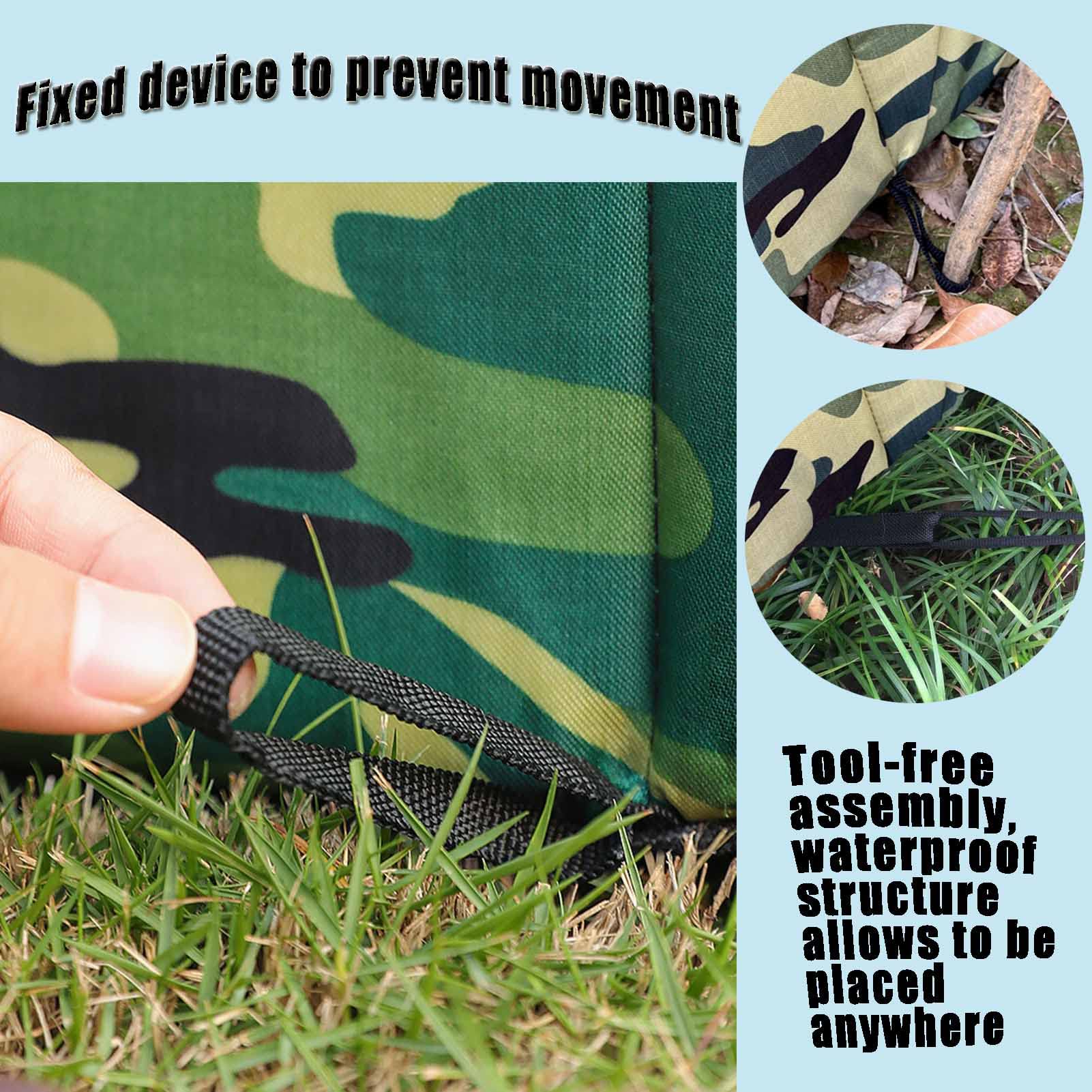 Cat Houses for Outdoor Cats, Feral Cats Dogs House, Weatherproof Warm and Insulated Cat House with Transparent Curtain Pet House, Stray Cats Shelter (Camouflage Green, Medium-Houses)