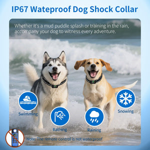 Dog Training Collar with 4 Training Modes, 4900Ft Remote Electronic Dog Shock Collar, Electric Shock Collar for Small Medium Large Dogs