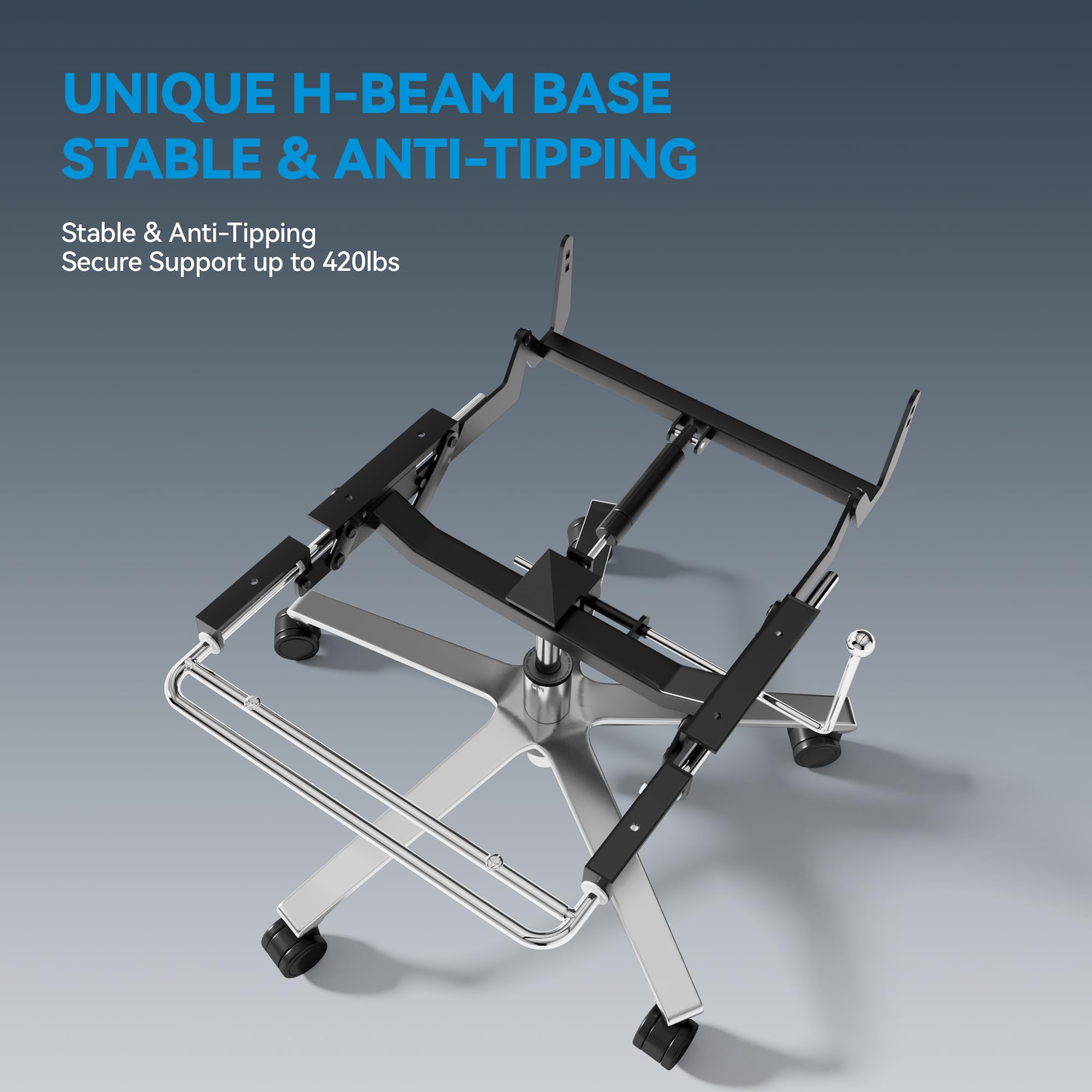 160° Reclining Office Chair with Footrest, 10" Thick Cloud Cushion Executive Desk Chair, Extra Wide Cross-Legged Ergonomic Chair for Big and Tall, Adjustable Seat Depth, Easy Assembly, Black