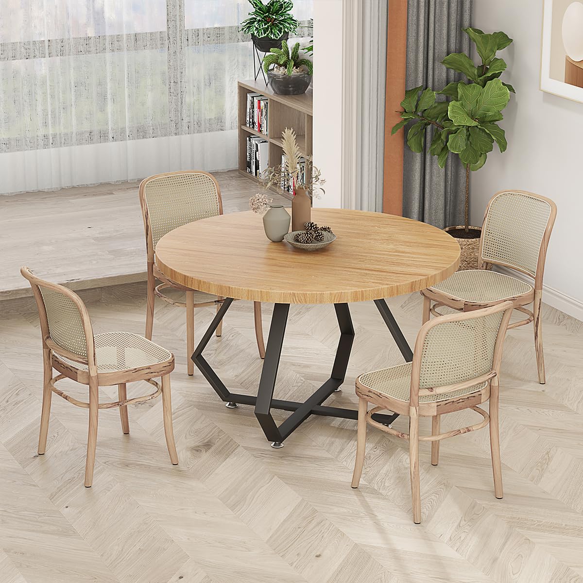 28 Inch Dinning Table Legs,Metal Diamond Shape Coffee Table Base with Suction Cups, Heavy Duty Desk Base for Marble,Glass,Wood Top,DIY Furniture Legs for Home,Kitchen (Black)