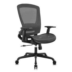 Office Chair,Ergonomic Computer Desk Chair,Sturdy Task Chair- Adjustable Lumbar Support & Armrests,Tilt Function,Comfort Wide Seat,Swivel Home Office Chair
