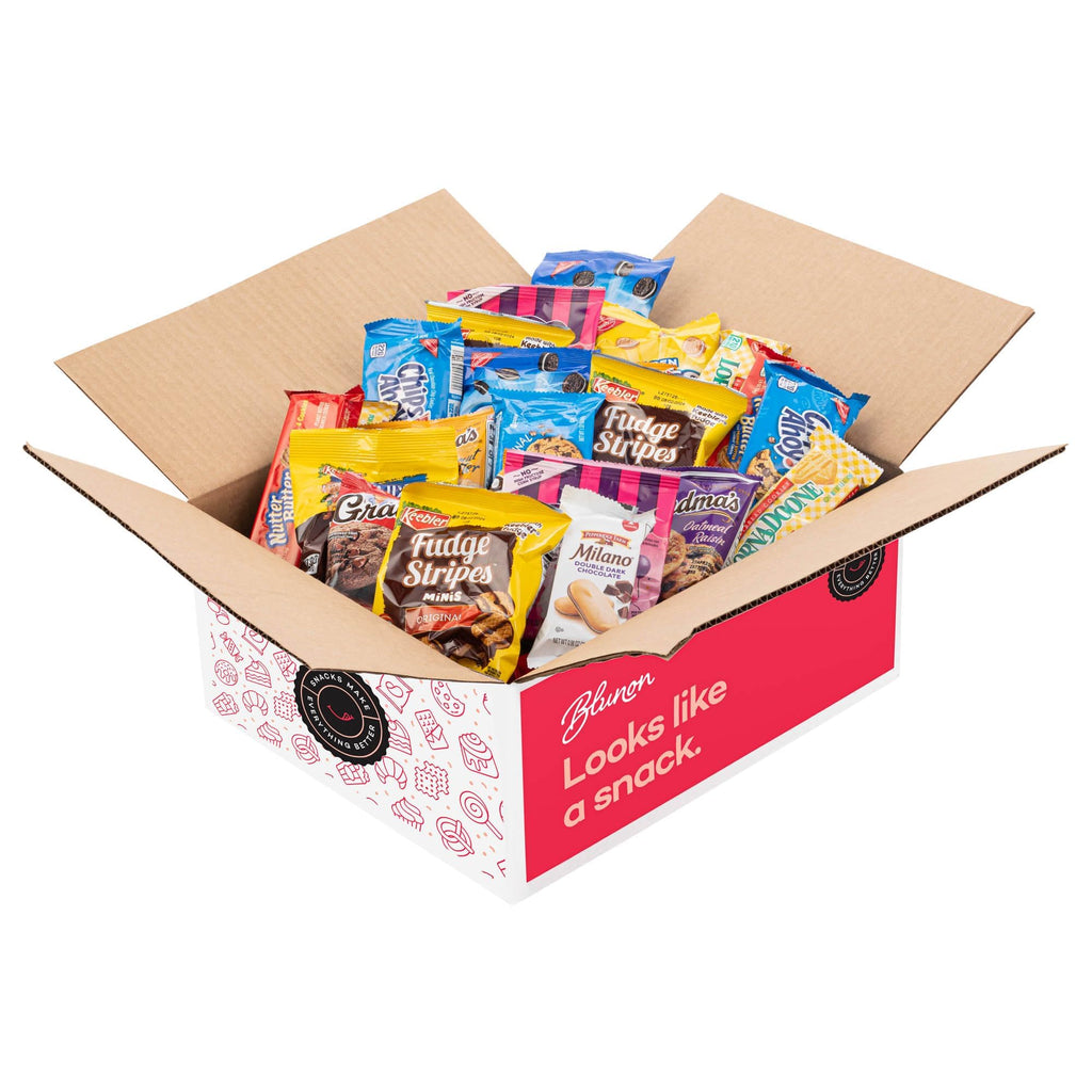 Cookies Individually Wrapped Variety Pack - Cookies Bulk Assortment Care Package Sampler Gift Box (45 Count)