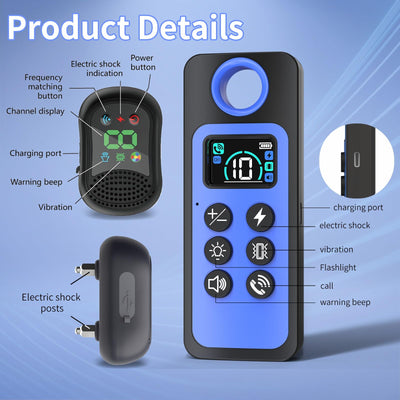 Dog Training Collar with 4 Training Modes, 4900Ft Remote Electronic Dog Shock Collar, Electric Shock Collar for Small Medium Large Dogs