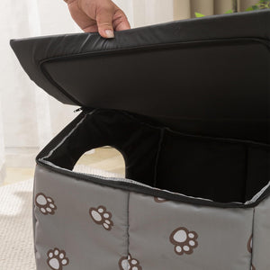 Outdoor Cat House, Cat Houses for Outdoor Cats, Weatherproof Warm and Insulated Cat House with Transparent Curtain Pet House, Stray Cats Shelter