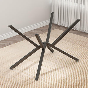 30 Inch Metal Table Base for Dining Room, Heavy Duty Table Legs for Glass, Marble, and Wood Tops, Furniture Legs for Home,Kitchen,Office (Black)