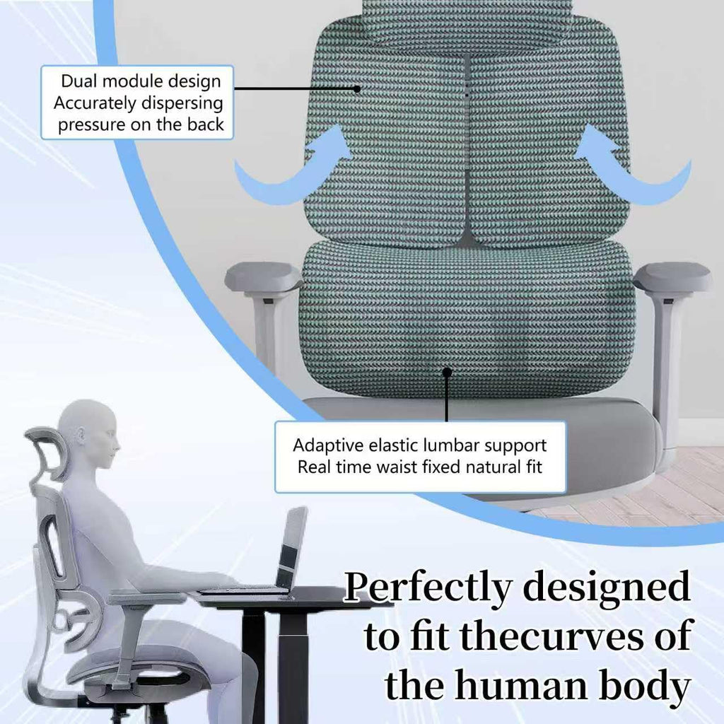 Ergonomic Office Chair 500 LBS Home Mesh Office Chair Comfortable Gaming Desk Chairs Adjustable 90-125° Tilt Rolling Computer Chairs with Wheel 3D Armrest