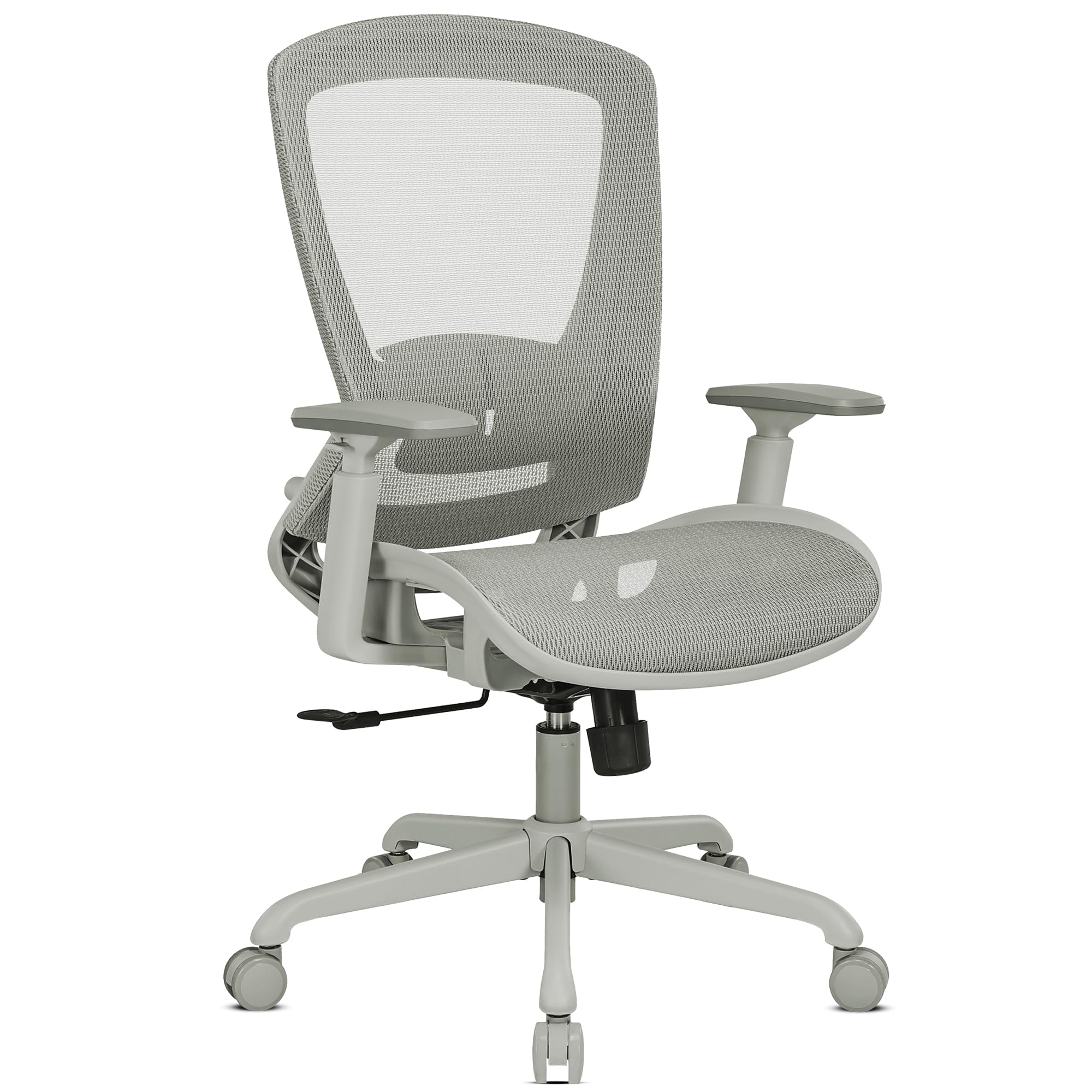 Mesh Office Chair, Ergonomic Computer Desk Chair, Sturdy Task Chair- Adjustable Lumbar Support & Armrests,Tilt Function,Comfort Wide Seat,Swivel Home Office Chair