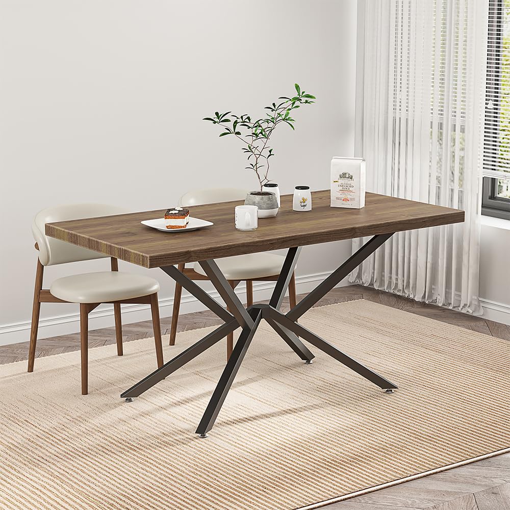 30 Inch Metal Table Base for Dining Room, Heavy Duty Table Legs for Glass, Marble, and Wood Tops, Furniture Legs for Home,Kitchen,Office (Black)