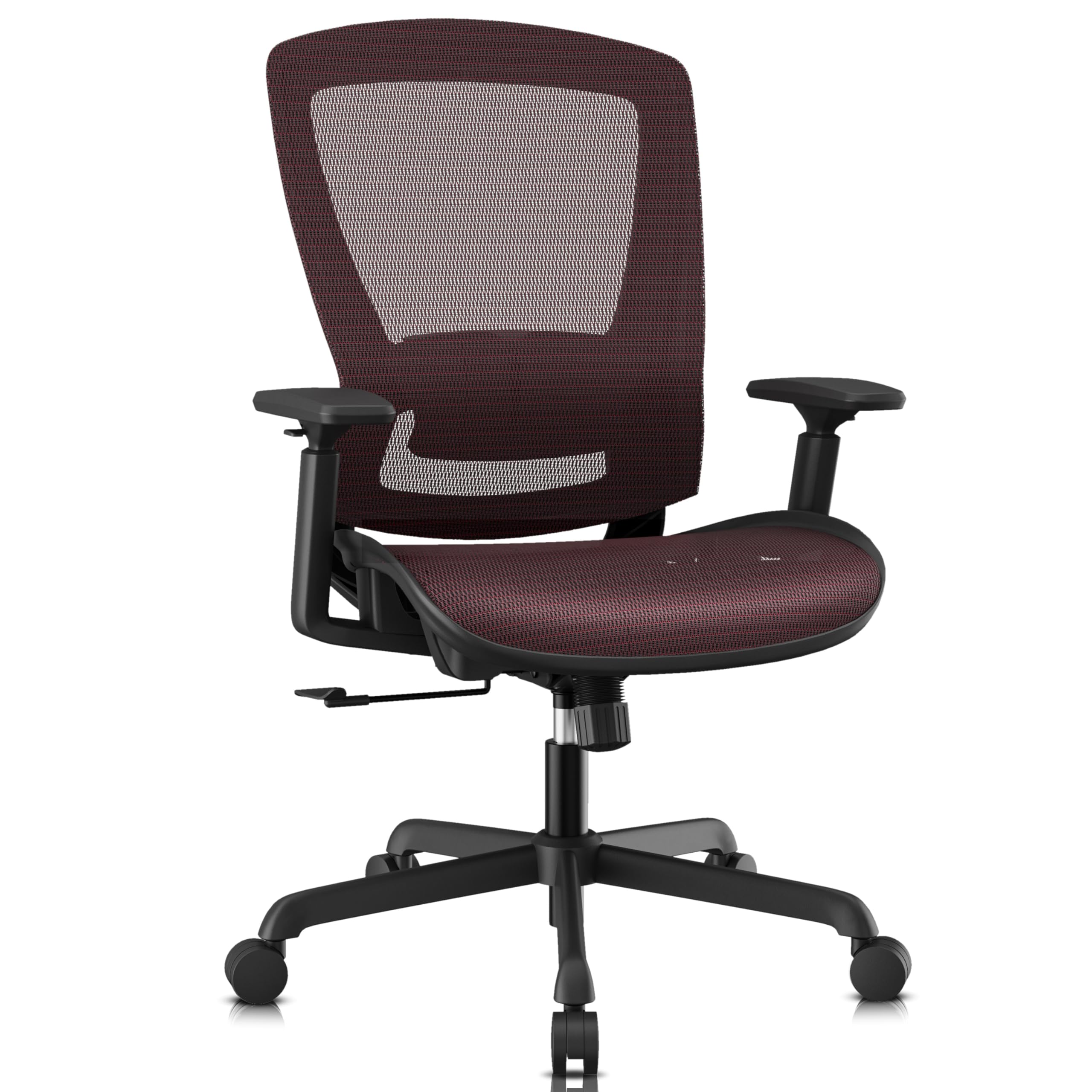 Office Chair,Ergonomic Computer Desk Chair,Sturdy Task Chair- Adjustable Lumbar Support & Armrests,Tilt Function,Comfort Wide Seat,Swivel Home Office Chair