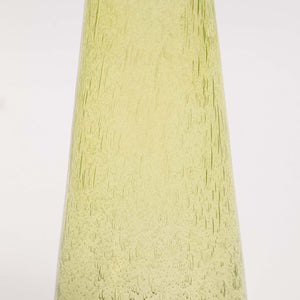 Modern Decorative Round Drink Table with Glass Base and Top with Gold Metal Accent, Martini, Gold Pedestal Table, Tall Side Table, Small Space end Table, for Living Room & Bedroom, Green,Assembled