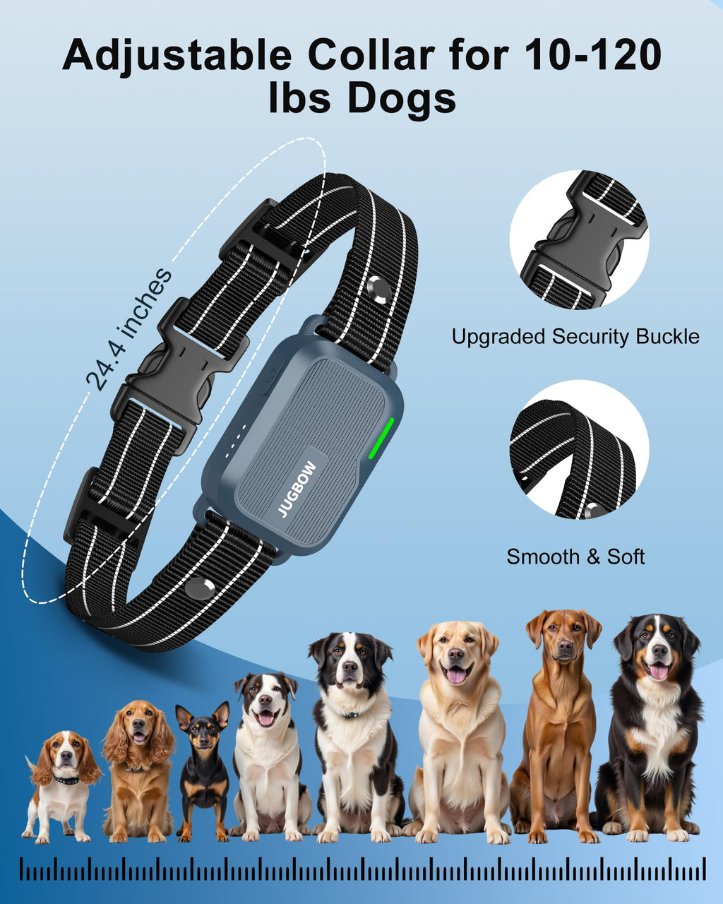 Dog Shock Collar - 4500FT Dog Training Collar with Remote, IPX8 Waterproof Electric Dog Collar with 4 Training Modes, Security Lock, Rechargeable eCollar for 10-120lbs Dogs(DBU)