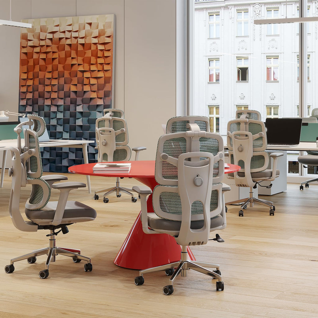 Ergonomic Office Chair 500 LBS Home Mesh Office Chair Comfortable Gaming Desk Chairs Adjustable 90-125° Tilt Rolling Computer Chairs with Wheel 3D Armrest