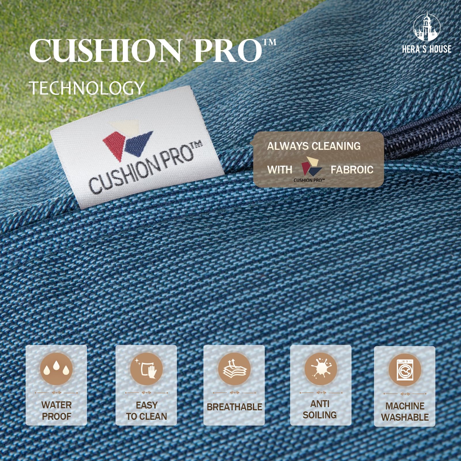 5 Pieces Patio Furniture Set, 2 x Rocking Chair, 2 x Ottoman, 1 x 3-Seat Sofa, All Cushioned 7 Seats Metal Outdoor Conversation Set for Lawn Garden Backyard