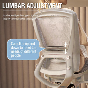 Mesh Office Chair, Ergonomic Computer Desk Chair, Sturdy Task Chair- Adjustable Lumbar Support & Armrests,Tilt Function,Comfort Wide Seat,Swivel Home Office Chair