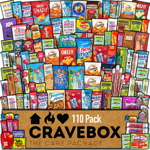110ct Snack Box Snacks Variety Pack for Adults - Gift Basket - Easter - College Back to School